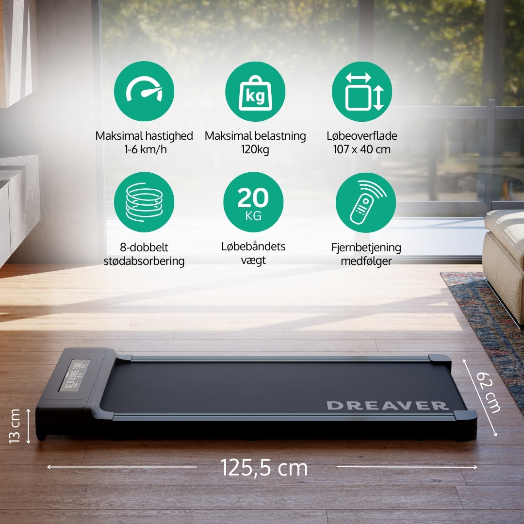 Dreaver S340-P Løbebånd - 1-6 km/t